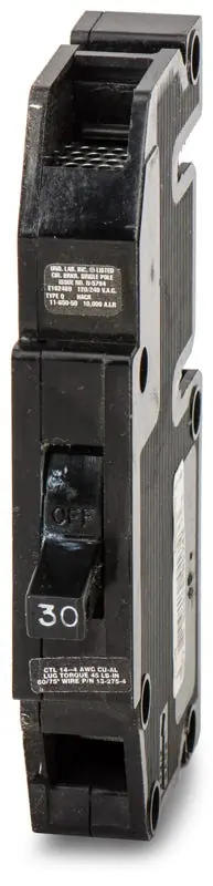 Zinsco Q30 - 30A 1 Pole Miniature Circuit Breaker Limited Offer