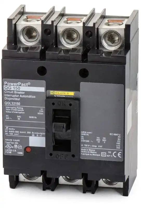Buy Direct Square D QGL32150 - 150A 3 Pole Molded Case Circuit Breaker
