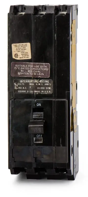 Square D Q1L315 - 15A 3 Pole Molded Case Circuit Breaker Low Price