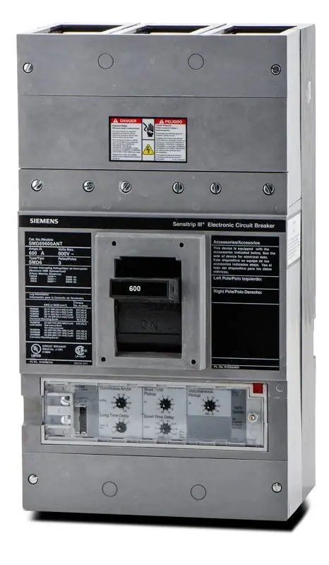 Siemens SMD69600ANT - 600A 3 Pole Molded Case Circuit Breaker High Quality