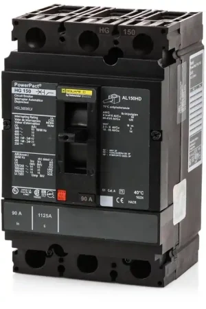 Buy Online Square D HGL36090LV - 90A 3 Pole Molded Case Circuit Breaker