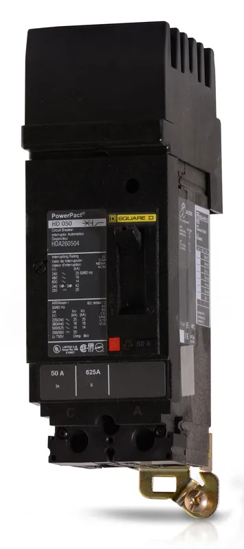 Square D HDA260504 - 50A 2 Pole Molded Case Circuit Breaker Markdown