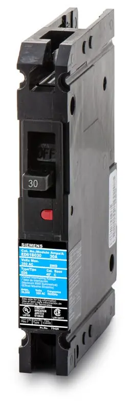 Siemens ED61B030 - 30A 1 Pole Molded Case Circuit Breaker Price Drop