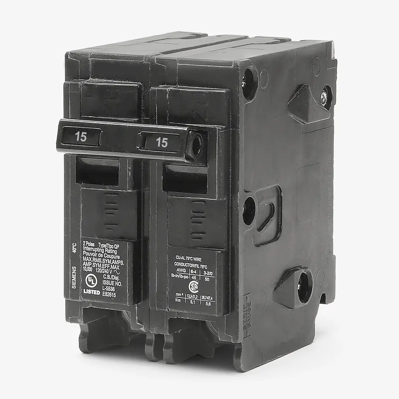 One Day Deal Siemens Q215H - 15A 2 Pole Miniature Circuit Breaker
