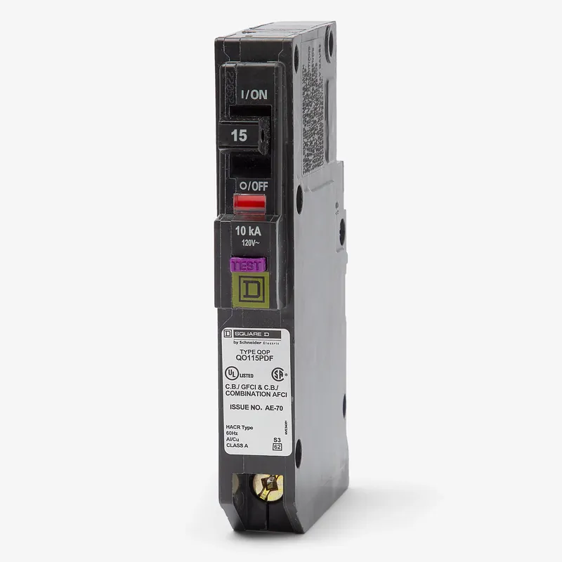 Square D QO115PDF - 15A Dual Function Miniature Circuit Breaker Next Day Delivery