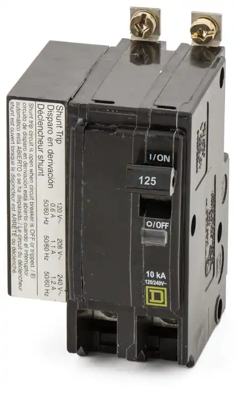 Authentic Square D QOB21251021 - 125A 2 Pole Miniature Circuit Breaker