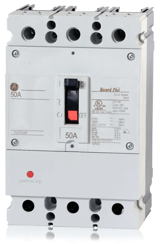 While Supplies Last ABB / General Electric FBH36TE050RV - 50A 3 Pole Molded Case Circuit Breaker