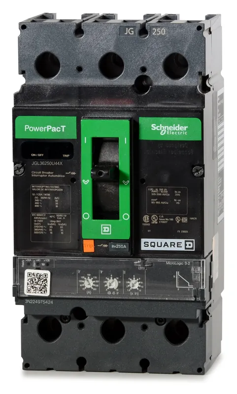 Price Cut Square D JGL36250U44X - 250A 3 Pole Molded Case Circuit Breaker