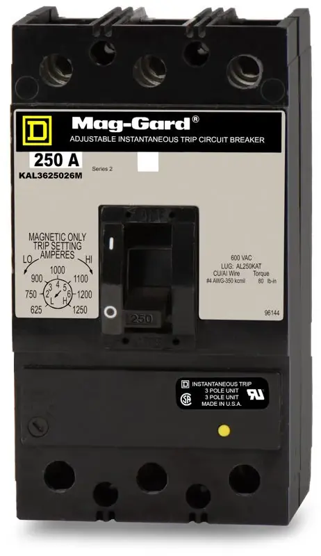 Square D KAL3625026M - 250A 3 Pole Motor Circuit Protector Free Returns