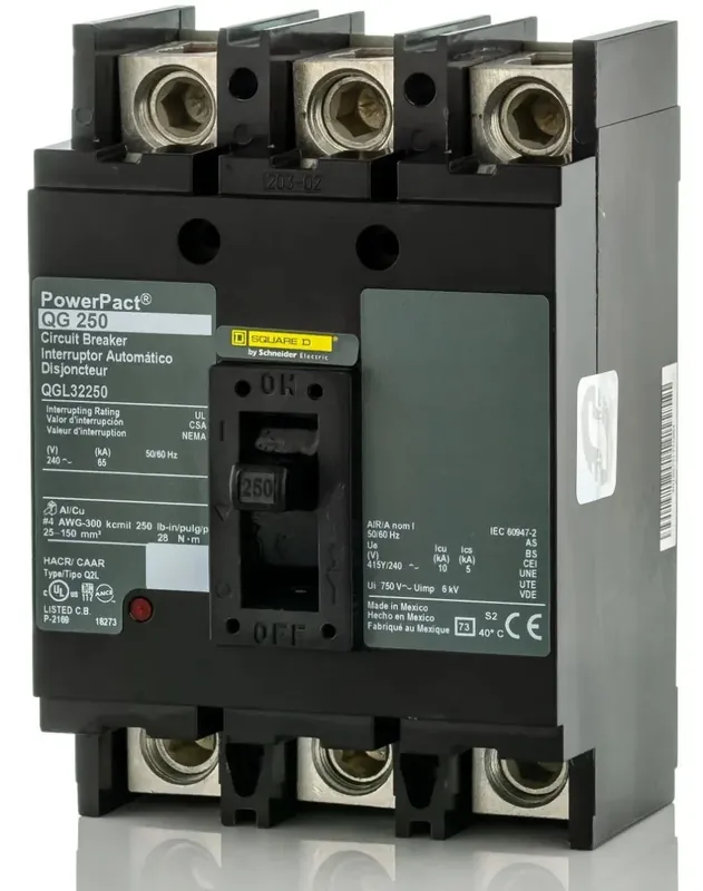 Limited Offer Square D QGL32250 - 250A 3 Pole Molded Case Circuit Breaker