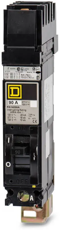 Square D FA14090A - 90A 1 Pole Molded Case Circuit Breaker Top Pick