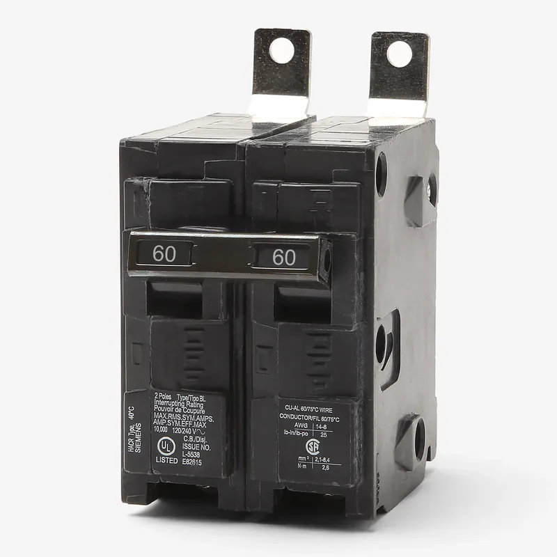 Sale Siemens B260 - 60A 2 Pole Miniature Circuit Breaker
