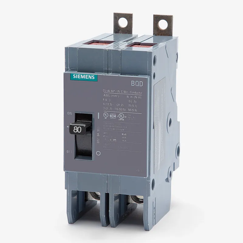 Siemens BQD280 - 80A 2 Pole Molded Case Circuit Breaker Reduced Price