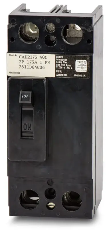 Authentic Eaton / Cutler-Hammer CAH2175 - 175A 2 Pole Molded Case Circuit Breaker