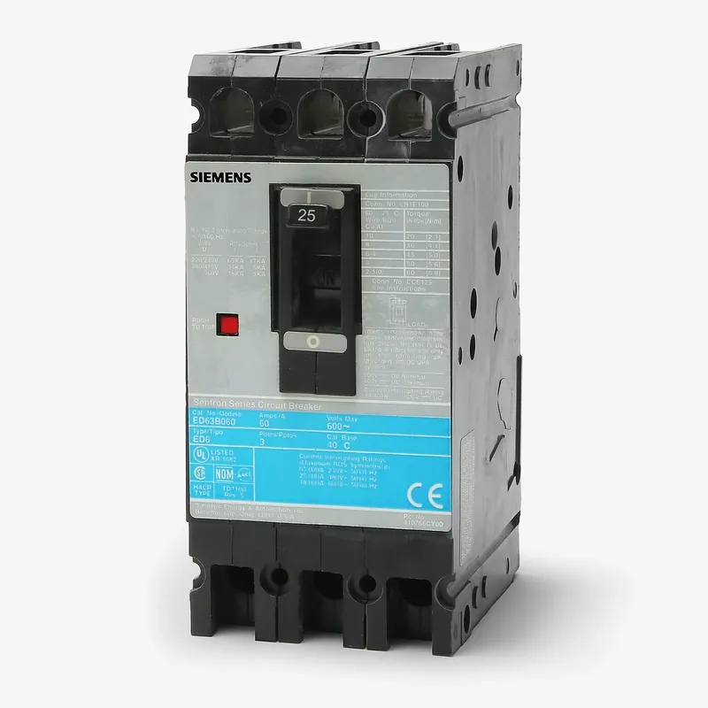 Cheap Siemens ED63B025 - 25A 3 Pole Molded Case Circuit Breaker