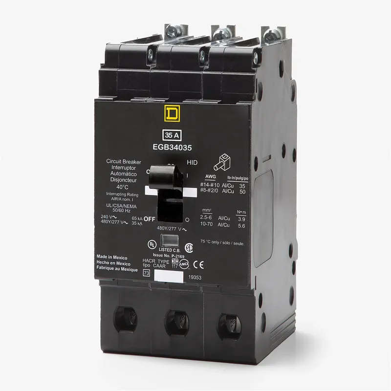 Square D EGB34035 - 35A 3 Pole Molded Case Circuit Breaker Must Have