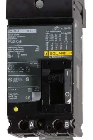 Best Seller Square D FA22050AB - 50A 2 Pole Molded Case Circuit Breaker