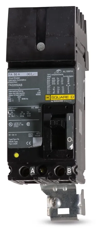 Best Seller Square D FA22050AB - 50A 2 Pole Molded Case Circuit Breaker