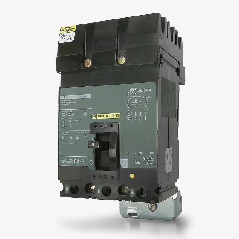 Trending Square D FA32020 - 20A 3 Pole Molded Case Circuit Breaker