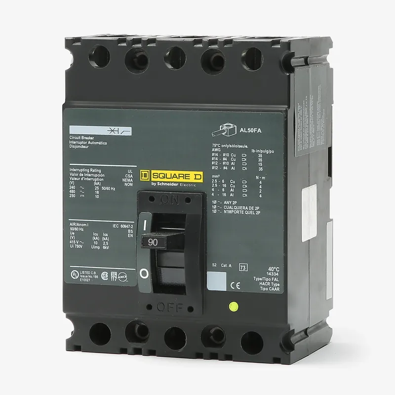 Square D FCL34090 - 90A 3 Pole Molded Case Circuit Breaker New Release