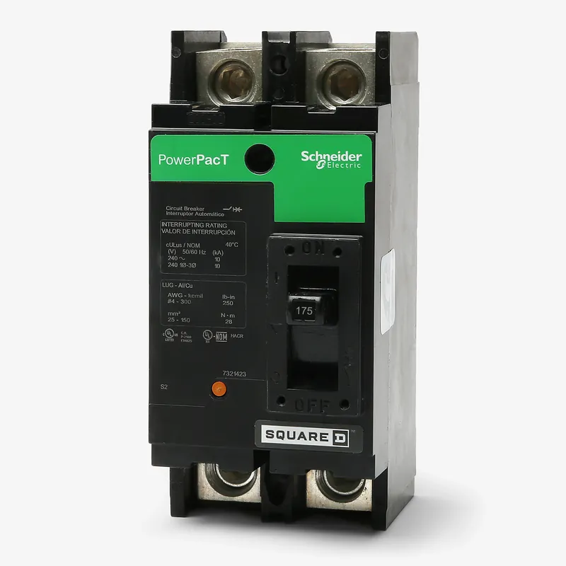 Square D QBL22175 - 175A 2 Pole Molded Case Circuit Breaker Limited Time