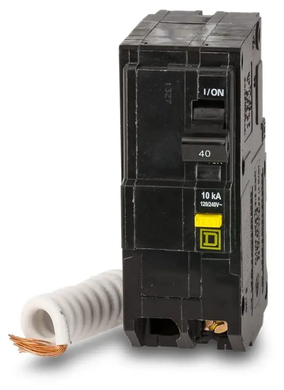 Big Sale Square D QO240GF - 40A GFCI Miniature Circuit Breaker