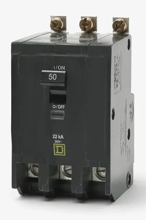 Square D QOB350VH - 50A 3 Pole Miniature Circuit Breaker Limited Offer