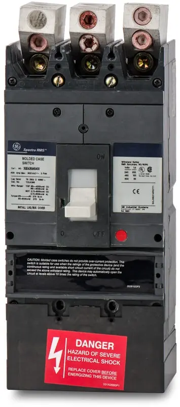 ABB / General Electric SGDA36AN0400 - 400A 3 Pole Molded Case Switch Latest