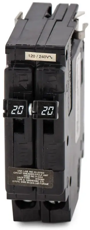 Eaton / Crouse-Hinds UBITBA220 - 20A 2 Pole Miniature Circuit Breaker Final Sale