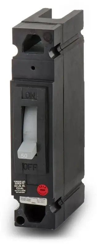 ABB / General Electric TEB111050 - 50A 1 Pole Molded Case Circuit Breaker Hassle-Free Returns