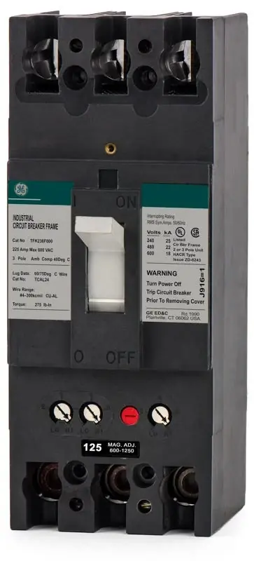 ABB / General Electric TFK236125WL - 125A 3 Pole Molded Case Circuit Breaker Trending