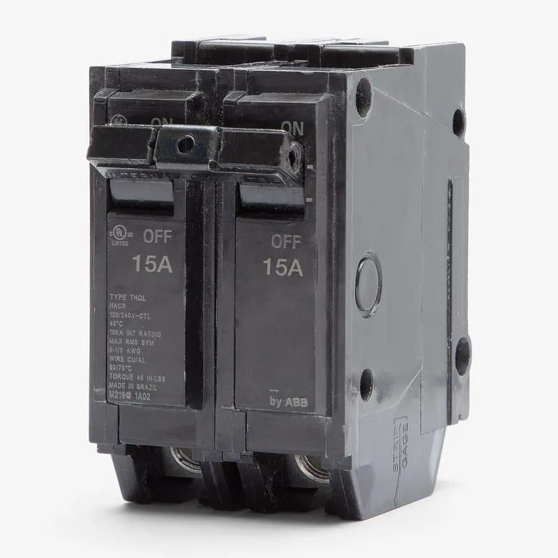 Low Price ABB / General Electric THQL2115 - 15A 2 Pole Miniature Circuit Breaker