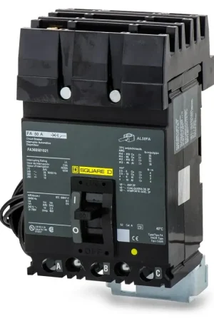 Trending Square D FA36050-1021 - 50A 3 Pole Molded Case Circuit Breaker