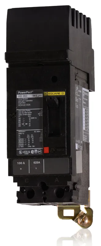 Square D HDA261004 - 100A 2 Pole Molded Case Circuit Breaker Final Sale