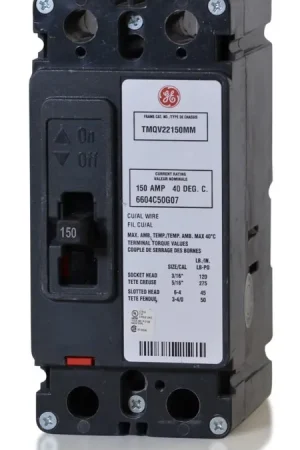 Trending ABB / General Electric TMQV22150MM - 150A 2 Pole Molded Case Circuit Breaker