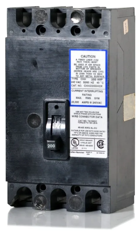 Eaton / Cutler-Hammer CHH3200H2X - 200A 3 Pole Molded Case Circuit Breaker Factory Price