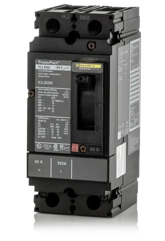 Square D HJL26060 - 60A 2 Pole Molded Case Circuit Breaker Hassle-Free Returns