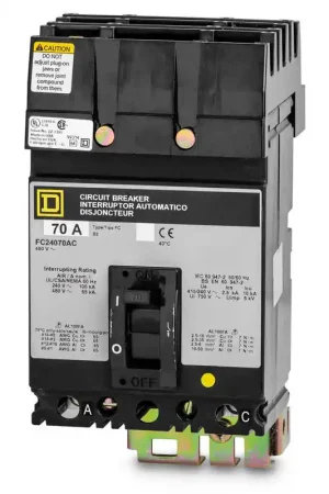 Best Seller Square D FC24070AC - 70A 2 Pole Molded Case Circuit Breaker