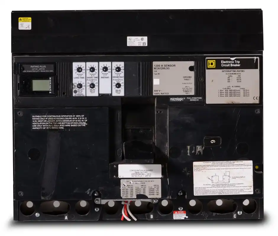 New Release Square D NE361200LSG - 1200A 3 Pole Molded Case Circuit Breaker