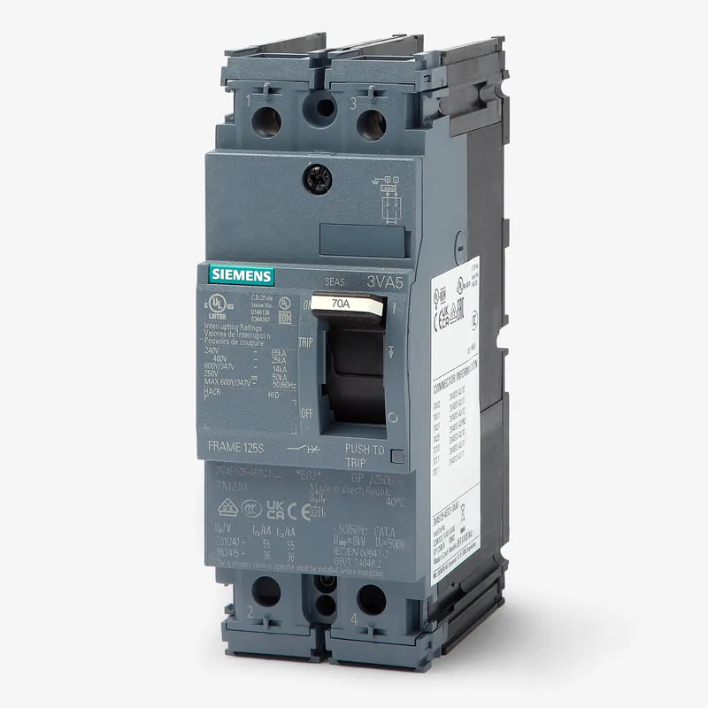 Don't Miss Out Siemens 3VA5170-4ED21-0AA0 - 70A 2 Pole Molded Case Circuit Breaker