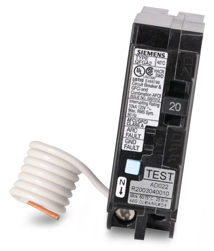 Hassle-Free Returns Siemens Q120DF - 20A Dual Function Miniature Circuit Breaker