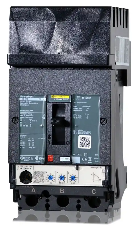 Best Choice Square D HDA36100U44X - 100A 3 Pole Molded Case Circuit Breaker