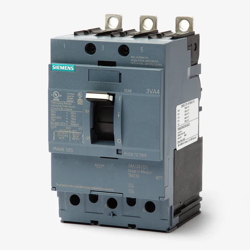 Certified Siemens 3VA4160-4ED34-0AA0 - 60A 3 Pole Molded Case Circuit Breaker