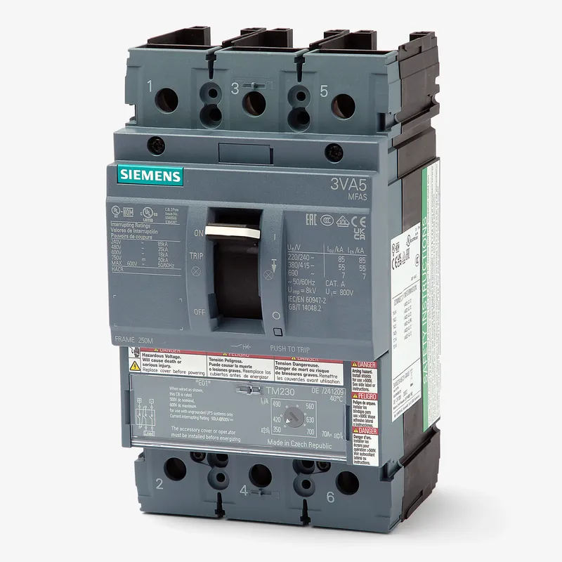 Markdown Siemens 3VA5211-5EC31-0AA0 - 110A 3 Pole Molded Case Circuit Breaker