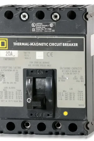 Best Price Square D FAP36020 - 20A 3 Pole Molded Case Circuit Breaker