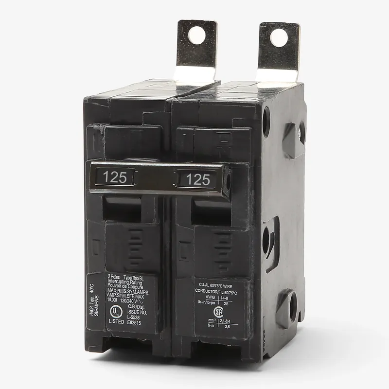 Siemens B2125HH - 125A 2 Pole Miniature Circuit Breaker Trusted Brand