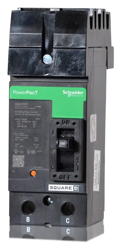 Square D QGA222001 - 200A 2 Pole Molded Case Circuit Breaker Premium