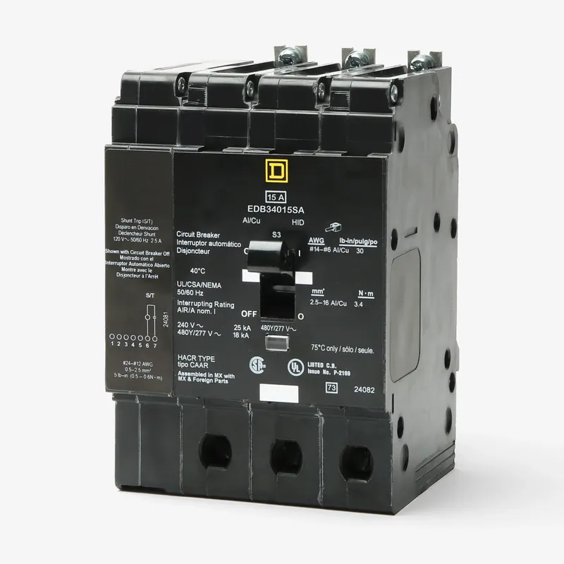 Square D EDB34015SA - 15A 3 Pole Miniature Circuit Breaker Free Returns