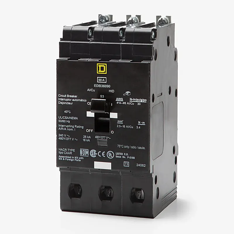 Express Delivery Square D EDB36090 - 90A 3 Pole Molded Case Circuit Breaker