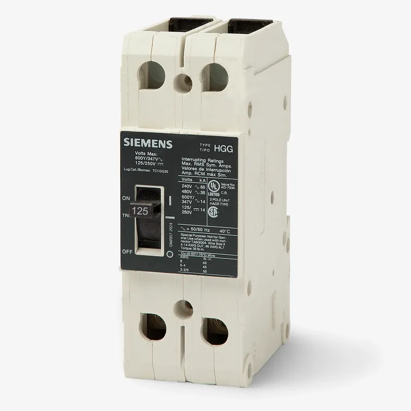 Best Choice Siemens HGG2B125L - 125A 2 Pole Molded Case Circuit Breaker